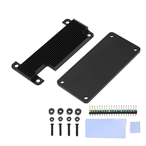 Schutzgehäuse Gehäuse Gehäuse Gehäuse Effiziente Kühlung Null 2W mit Kühlkörper (Black Shell Colourful Pin Header) von DMLENGOIN