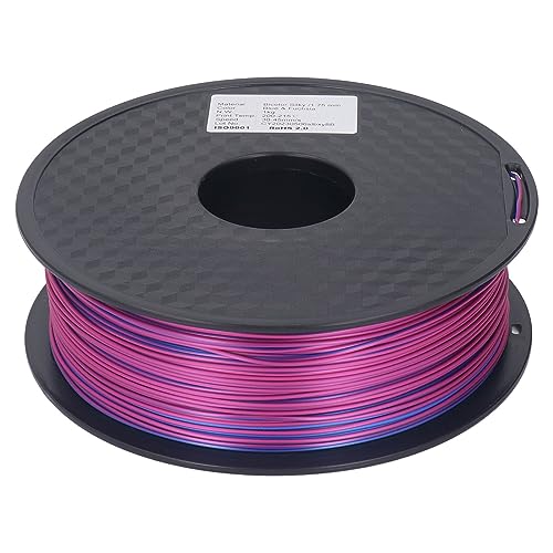 Seidenfilament glänzend blau purpurrot roter dual Farbe 3D -Drucker für breite Kompatibilität Verbrauchbar von DMLENGOIN