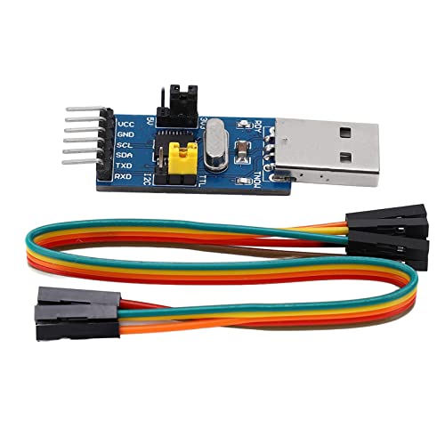USB -zu IIC I2C UART Converter -Modul Hochgeschwindigkeitsdatenübertragung für Mikrocontroller und Geräte mit LED -Anzeige und Jumper -Kabel von DMLENGOIN