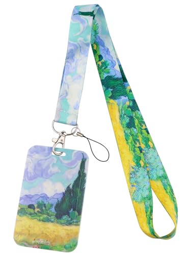 Village Schlüsselband, Ausweishalter, Kunst, Ölgemälde, Hartplastik, Namensschild-Hülle für Schlüsselkarten, Arbeit, Schlüsselanhänger, Schlüsselband für Damen, Herren Village Schlüsselband, Ausweishalter, Kunst, Ölgemälde, Hartplastik, Namensschild-Hülle für Schlüsselkarten, Arbeit, Schlüsselanhänger, Schlüsselband für Damen, Herren von DMLSKY