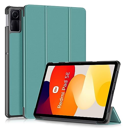 DMNYDM Hülle für Xiaomi Redmi Pad SE 11 Zoll 2023- Ultra Dünn mit Standfunktion Slim Smart Schutzhülle,mit Automatischer Schlaf-/Wachmodus,Grün von DMNYDM