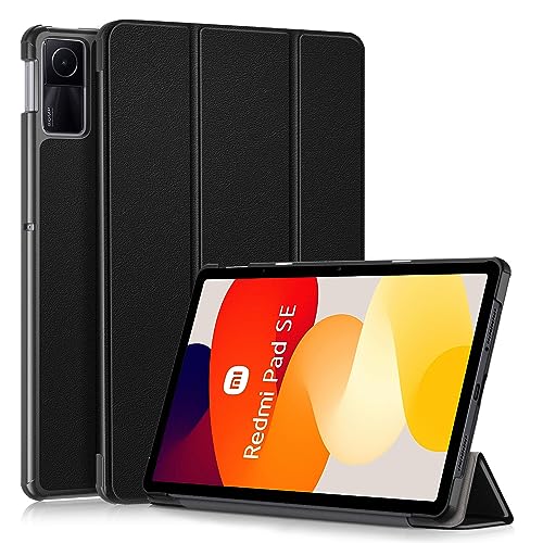 DMNYDM Hülle für Xiaomi Redmi Pad SE 11 Zoll 2023- Ultra Dünn mit Standfunktion Slim Smart Schutzhülle,mit Automatischer Schlaf-/Wachmodus,Schwarz von DMNYDM