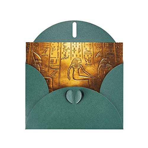 DMORJ Grußkarte aus hochwertigem Perlenpapier, Motiv: Ägypten, Hieroglyphen, 10,2 x 15,2 cm, für Geburtstagskarte, Valentinstagskarte, Einladungskarte, Qualität von DMORJ