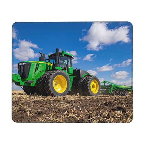 Mauspad mit Traktor-Bauernhof-Muster: Geeignet für Desktops, Laptops, Konsolen, dickeres Design, 21,6 x 26,7 cm von DMORJ