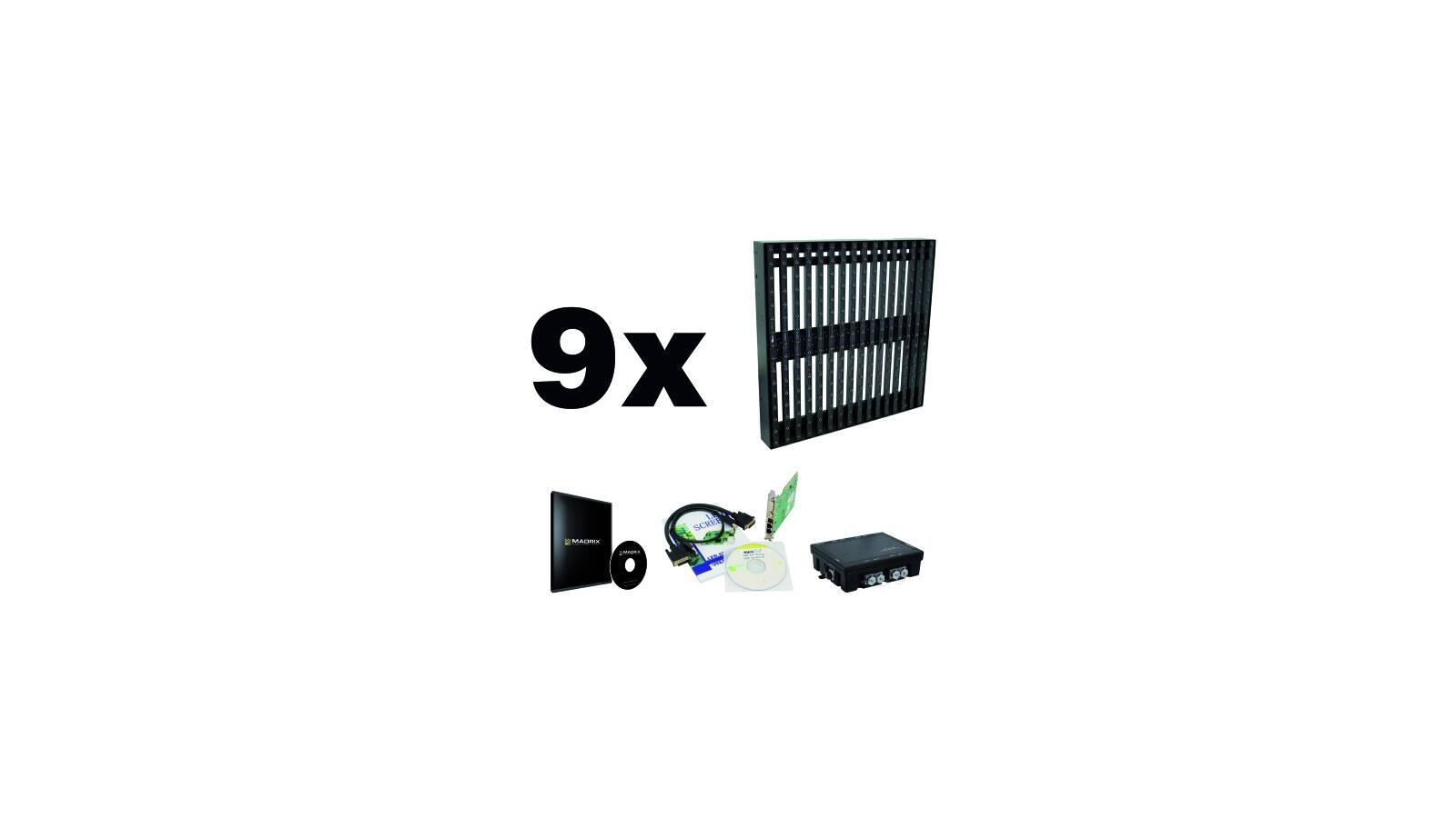 Set OUTDOOR Effektwand 9xPixelMesh+MADRIX Set OUTDOOR Effektwand 9xPixelMesh+MADRIX von DMT