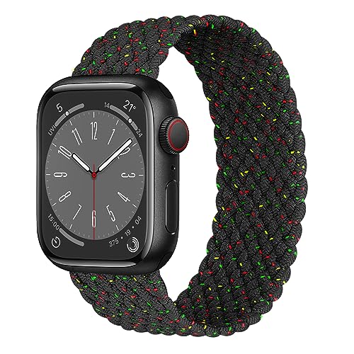 Geflochten Solo Loop für Apple Watch Armband 45mm 44mm Ultra 49mm 42mm 40mm 41mm 38mm Band Herren/Damen,Dehnbarer Nylon Verstellbar Elastisches Strap für Apfelband die iWatch series 8 7 6 5 4 3 2 se Geflochten Solo Loop für Apple Watch Armband 45mm 44mm Ultra 49mm 42mm 40mm 41mm 38mm Band Herren/Damen,Dehnbarer Nylon Verstellbar Elastisches Strap für Apfelband die iWatch series 8 7 6 5 4 3 2 se von DMVEIMAL