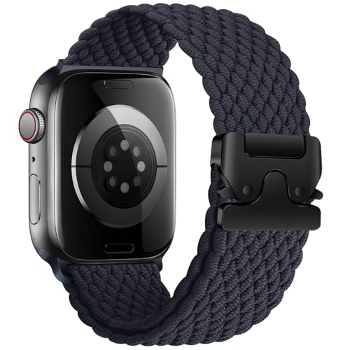 Geflochtenes Armbänder für Apple Watch 10 Armband 46mm 42mm 40mm 44mm 45mm 41mm 38mm 49mm,Elastisches Nylon Strap Fallschirmverschluss Band für Apple Watch SE/2 iWatch 9 8 7 6 5 4 3 Ultra/2 Apfelband Geflochtenes Armbänder für Apple Watch 10 Armband 46mm 42mm 40mm 44mm 45mm 41mm 38mm 49mm,Elastisches Nylon Strap Fallschirmverschluss Band für Apple Watch SE/2 iWatch 9 8 7 6 5 4 3 Ultra/2 Apfelband von DMVEIMAL