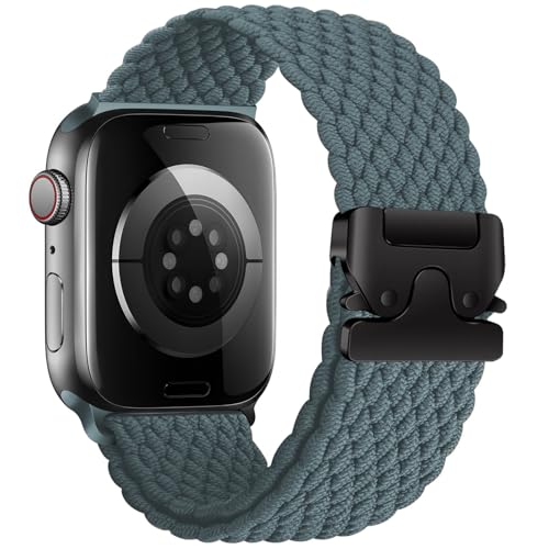 Geflochtenes Armbänder für Apple Watch 10 Armband 46mm 42mm 40mm 44mm 45mm 41mm 38mm 49mm,Elastisches Nylon Strap Fallschirmverschluss Band für Apple Watch SE/2 iWatch 9 8 7 6 5 4 3 Ultra/2 Apfelband Geflochtenes Armbänder für Apple Watch 10 Armband 46mm 42mm 40mm 44mm 45mm 41mm 38mm 49mm,Elastisches Nylon Strap Fallschirmverschluss Band für Apple Watch SE/2 iWatch 9 8 7 6 5 4 3 Ultra/2 Apfelband von DMVEIMAL
