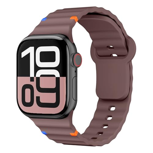 Sportarmband für Apple Watch Armband 40mm 41mm 38mm 42mm 45mm 44mm 46mm iWatch Armbänder für Damen Herren,Weich Silikon Apfelband Sport Band für Apple Watch Series 10 9 8 7 6 5 4 3 SE 2nd Ultra/2 49mm Sportarmband für Apple Watch Armband 40mm 41mm 38mm 42mm 45mm 44mm 46mm iWatch Armbänder für Damen Herren,Weich Silikon Apfelband Sport Band für Apple Watch Series 10 9 8 7 6 5 4 3 SE 2nd Ultra/2 49mm von DMVEIMAL
