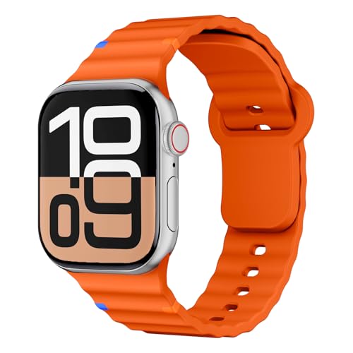 Sportarmband für Apple Watch Armband 40mm 41mm 38mm 42mm 45mm 44mm 46mm iWatch Armbänder für Damen Herren,Weich Silikon Apfelband Sport Band für Apple Watch Series 10 9 8 7 6 5 4 3 SE 2nd Ultra/2 49mm Sportarmband für Apple Watch Armband 40mm 41mm 38mm 42mm 45mm 44mm 46mm iWatch Armbänder für Damen Herren,Weich Silikon Apfelband Sport Band für Apple Watch Series 10 9 8 7 6 5 4 3 SE 2nd Ultra/2 49mm von DMVEIMAL