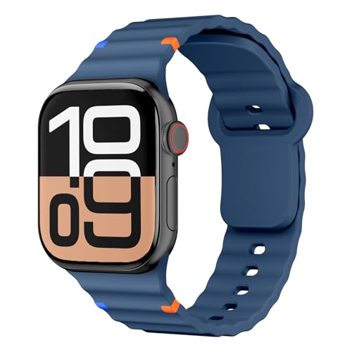 Sportarmband für Apple Watch Armband 40mm 41mm 38mm 42mm 45mm 44mm 46mm iWatch Armbänder für Damen Herren,Weich Silikon Apfelband Sport Band für Apple Watch Series 10 9 8 7 6 5 4 3 SE 2nd Ultra/2 49mm Sportarmband für Apple Watch Armband 40mm 41mm 38mm 42mm 45mm 44mm 46mm iWatch Armbänder für Damen Herren,Weich Silikon Apfelband Sport Band für Apple Watch Series 10 9 8 7 6 5 4 3 SE 2nd Ultra/2 49mm von DMVEIMAL