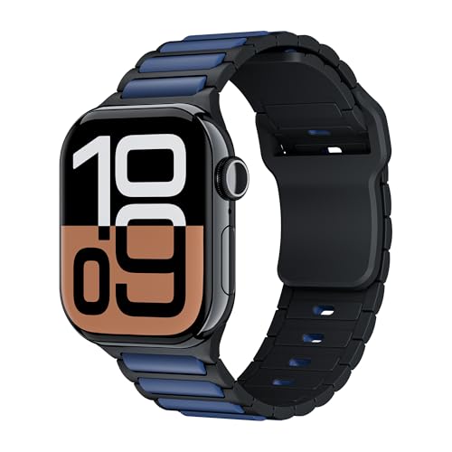 Sportarmband für Apple Watch 10 Armband 42mm 40mm 41mm 38mm iWatch Armbänder Damen Herren,Zweifarbige Weich Silikon Apfelband Sport Loop Band für Apple Watch Armband Series 10 9 8 7 6 5 4 3 SE 2nd Sportarmband für Apple Watch 10 Armband 42mm 40mm 41mm 38mm iWatch Armbänder Damen Herren,Zweifarbige Weich Silikon Apfelband Sport Loop Band für Apple Watch Armband Series 10 9 8 7 6 5 4 3 SE 2nd von DMVEIMAL