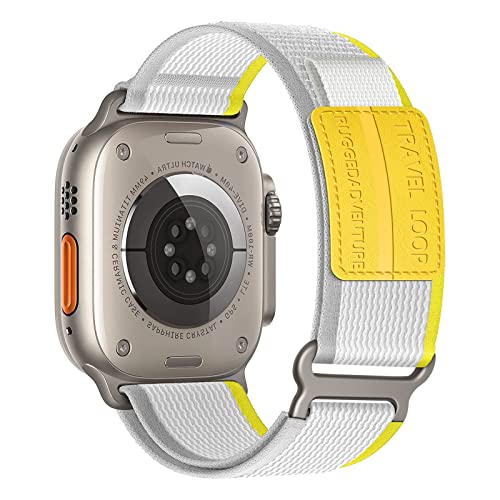 Trail Loop für Apple Watch Armband Ultra/2 49mm 46mm 45mm 44mm 42mm 40mm 41mm 38mm iWatch Armbänder Damen/Herren,Nylon Sport Klettverschluss Band für Apfelband SE/2nd Series 10 9 8 7 6 5 4 3,Leder L Trail Loop für Apple Watch Armband Ultra/2 49mm 46mm 45mm 44mm 42mm 40mm 41mm 38mm iWatch Armbänder Damen/Herren,Nylon Sport Klettverschluss Band für Apfelband SE/2nd Series 10 9 8 7 6 5 4 3,Leder L von DMVEIMAL