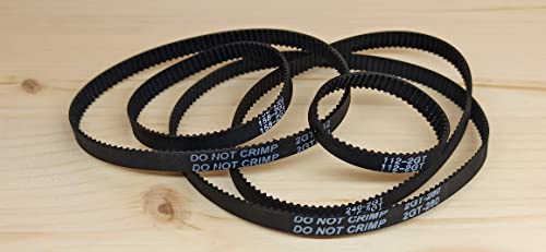 DMW Industrietechnik 2GT GT2 Zahnriemen 6mm geschlossen für 3D Drucker RepRap CNC Riemen 100mm bis 1524mm Gummi Rubber Timing Belt Ring Closed Printer Machine (1220mm 610-Zähne) von DMW Industrietechnik