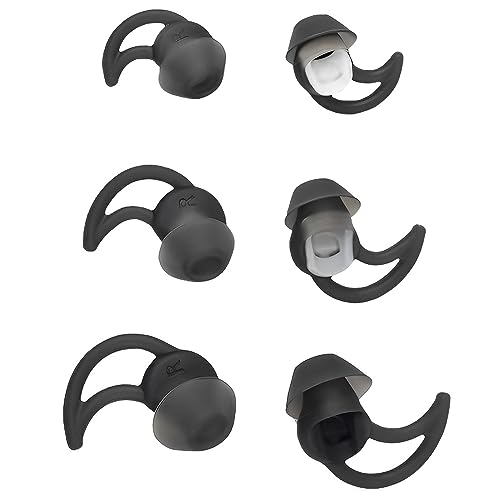 DMZHY Earbud Tips Earbud Covers Earbuds Replacement Tips Earbuds Tips Earbud Case Headphone Covers Silicone Ear Tips for Bose QC20 QC20i QC30 Soundsport SIE2 SIE2i IE2 IE3 in Earphones SML 3 Pairs von DMZHY