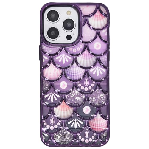 DMaos Kompatibel mit iPhone 13 Pro Max Hülle für Mädchen, 3D Meerjungfrau Design, 2-teiliges Muster mit Glitzer/Muschel, Niedlich für iPhone 13 Pro Max 6,7'' - Lila DMaos Kompatibel mit iPhone 13 Pro Max Hülle für Mädchen, 3D Meerjungfrau Design, 2-teiliges Muster mit Glitzer/Muschel, Niedlich für iPhone 13 Pro Max 6,7'' - Lila von DMaos