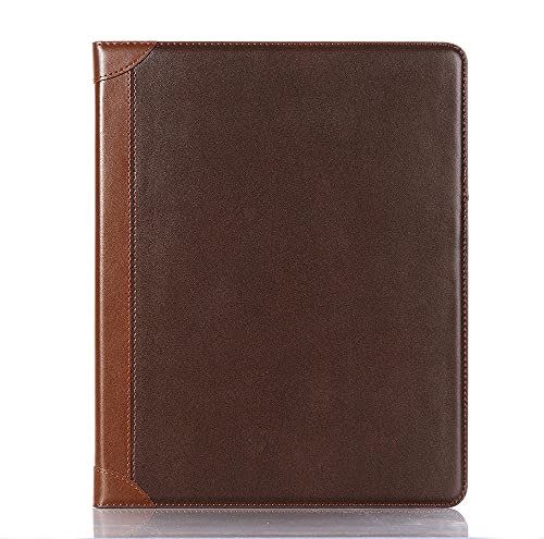 Hülle für iPad Pro-6. 5. 4. 3. (11''), iPad Air-6. (11'') Air-5. Air-4. (10.9''), DMaos Vintage Book Kunstleder Stand Folio Smart Cover, Auto Sleep/Wake, Visitenkartenhalter - Braun von DMaos