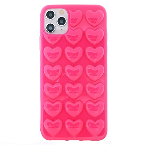 DMaos iPhone 11 Hülle für Frauen, 3D Pop Blase Herz Niedlich Gel Cover, Nette Girly für iPhone11 6,1 Zoll - Rosa von DMaos