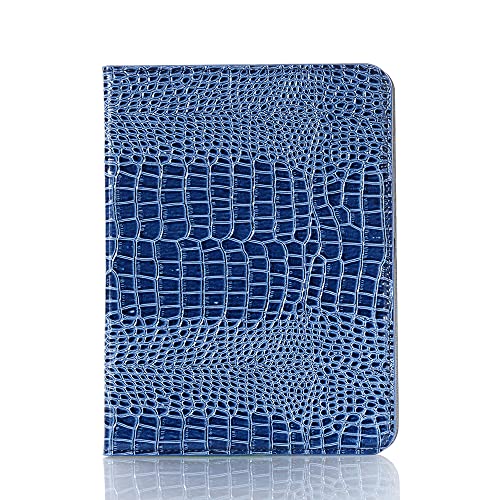 iPad Mini 7. 6. Gehäuse, DMaos Krokodil Reflector PU-Leder Folio Gehäuse Smart Cover, Klassische Mode for iPad Mini 7. 6 (8,3'') 2024 2021 – Blau von DMaos