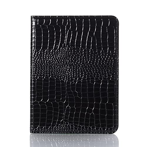 iPad Mini 7. 6. Gehäuse, DMaos Krokodil Reflector PU-Leder Folio Gehäuse Smart Cover, Klassische Mode for iPad Mini 7. 6 (8,3'') 2024 2021 – Schwarz von DMaos
