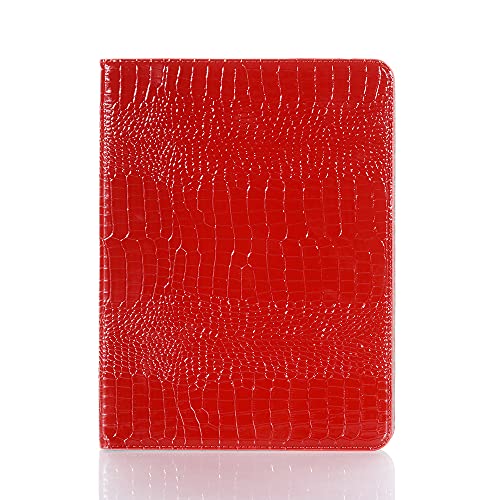 iPad Pro 12,9 Zoll Hülle (6. 5. 4. 3. Erzeugung) für Damen, DMaos Krokodil Kunstleder Ständer Folio Smart Cover mit Stifthalter, Klassische Mode – Rot von DMaos