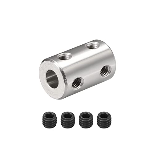 DMiotech 6-8mm Bohrung L22XD14 Starre Kupplung Welle Kupplung Gelenk Anschluss mit Schrauben Edelstahl Motor Welle Erweiterung Anschluss für 3D-Drucker von DMiotech