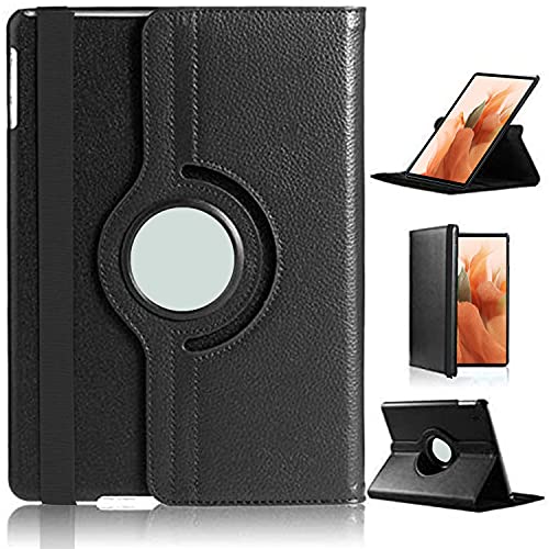 DN-Technology Galaxy Tab S7 FE Hülle, Samsung Tab S7 FE Hülle, 360° drehbarer Multi-Winkel-Ständer, PU Leder Flip Folio Case für Samsung Galaxy Tab S7 FE T730/T736B von DN-Technology