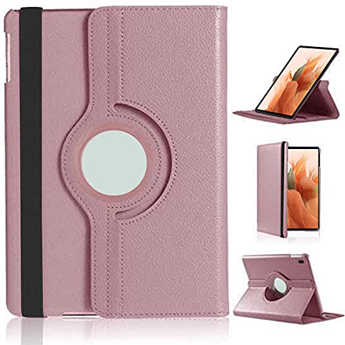 DN-Technology Galaxy Tab S7 FE Hülle, Samsung Tab S7 FE Hülle, 360° drehbarer Multi-Winkel-Ständer, PU Leder Flip Folio Case für Samsung Galaxy Tab S7 FE T730/T736B von DN-Technology