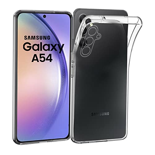 Handyhülle für Samsung A54 / Galaxy A54 [Silikonhülle] [Slim Gel Case] [TPU Bumper] [Ultra Dünn Soft Cover] [Stoßfeste Schutzrückseite] Samsung Galaxy A54 5G Hülle (Crystal Clear Transparent sparent) von DN-Technology