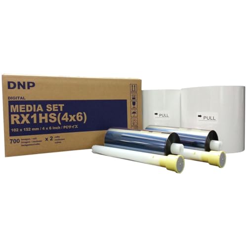 DNP 4x6 Druckmedien für DS-RX1HS; 700 Drucke pro Rolle; 2 Rollen pro Case (insgesamt 1400 Drucke) von DNP