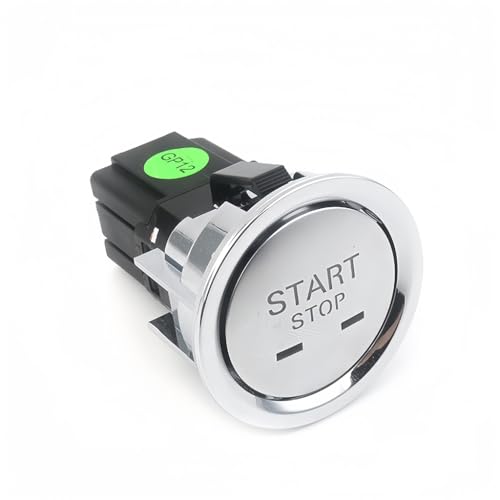 Auto Start-Stop-Schalter Drucktaster Zündung Startknopf für MG5 6 ZS HS, Start Stop Schalter Zündstarter Autozubehör,B-Silver von DNEOGOO