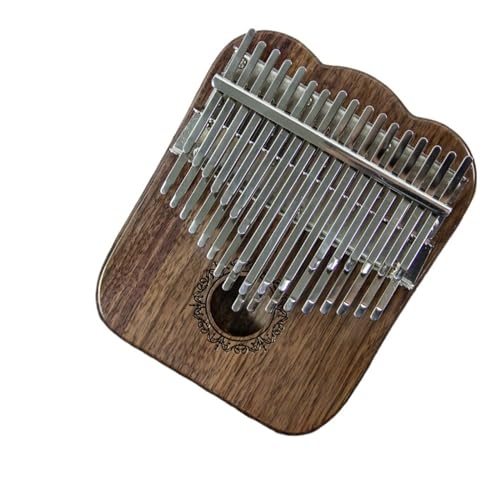 Anfänger Kalimba Fünf-Finger-Mini-Musikinstrument Kalimba 34-Ton-Daumenklavier aus schwarzem Walnussholz mit doppeltem Bereich von DNJID
