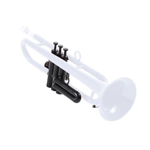 Professionell Trompete B-Flat-Trompeteninstrument aus weißem Kunststoff für Anfänger und allgemeine Berufsschüler von DNJID