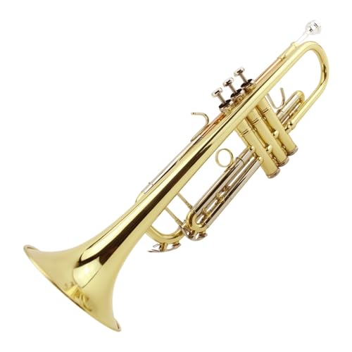 Professionell Trompete Dreifarbige Messingtrompete in B-Trompete für Anfänger für professionellen Spielen von DNJID