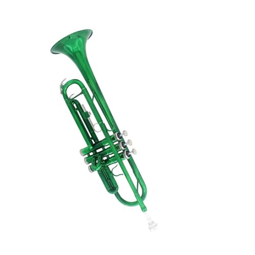 Professionell Trompete Rote B-Taste Trompete Messingrohr Student Anfänger Profi spielt Blechblasinstrument Trompete von DNJID