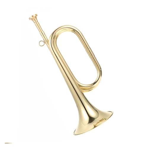 Professionell Trompete Trompete Kavallerie Scout Trompete Bugle Messing Student Trompete Instrument geeignet für Anfänger und Erwachsene von DNJID