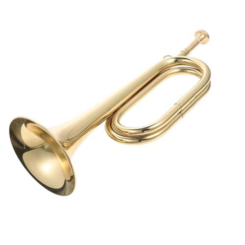 Professionell Trompete Trompete aus Messing mit Mundstück Signalhorn aus Messing Schulkapelle Kavalleriekapelle Blechblasinstrument von DNJID