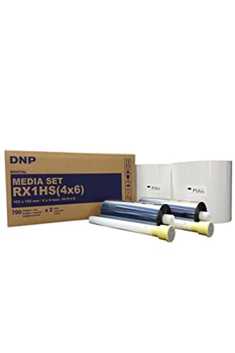DNP Media Set RX1 Thermopapier für Drucker DS-RX1, 10 x 15 cm, 700 x 2 Kopien von DNP