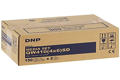 DNP QW 410 Media Kit 10x15cm SD 2x 150 Sheets Marke DNP von DNP