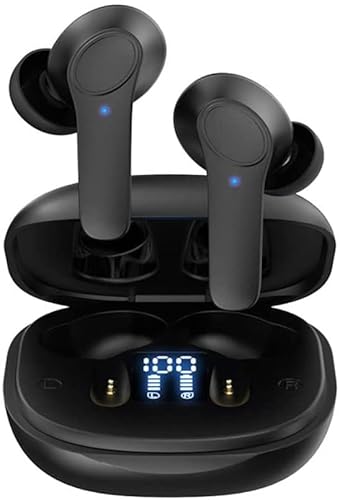 DNSEA Kabellose Ohrhörer für Samsung Galaxy Z Flip 5/Z Fold 5/Z Flip 4/Z Fold 4/Z Flip 3/Z Fold 3/S20 FE/S21 FE/S20, 5.0 Bluetooth-Kopfhörer, IPX6 In-Ear-Deep-Bass-Ohrhörer (Schwarz) von DNSEA