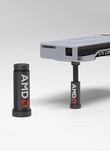 DNest Einstellbare GPU Halterung, für AMD Setups, schwarz - werkzeuglos, Anti-Vibrations-Stützständer für stabile GPU-Leistung, verhindert GPU-Durchhängen, schützt Motherboard - Einfache von DNest