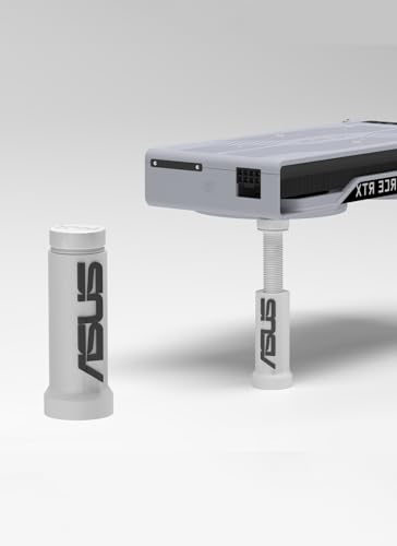 DNest Einstellbare GPU Halterung, für ASUS Setups, weiß - werkzeuglos, Anti-Vibrations-Stützständer für stabile GPU-Leistung, verhindert GPU-Durchhängen, schützt Motherboard - Einfache von DNest