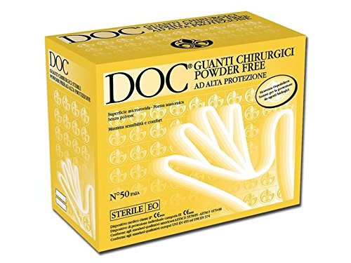 Gardening CHR PW 6,5 Pulverfreie sterile OP-Handschuhe, 6,5 Zoll (50-er pack) von DOC
