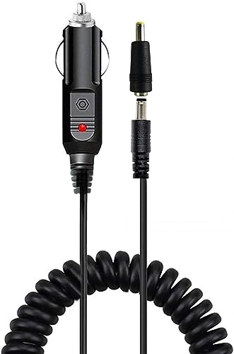 DC Auto-Stromversorgungskabel Adapter 12V 24V Ladekabel Skalierbar KFZ TV DVD Kabel, Zigarettenanzünder für tragbare DVD-Player, Auto, Bus-Kamera, Auto DVR（Schwarz） von DOCA