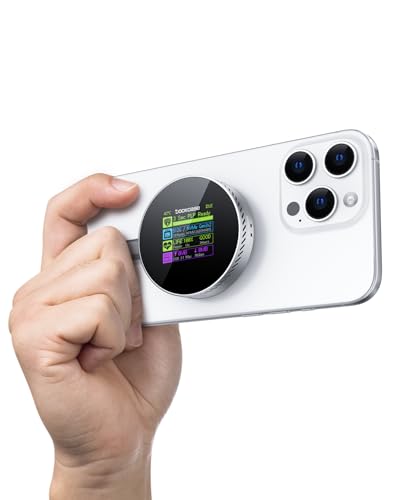 DOCKCASE Magnetisches M.2 NVMe SSD Gehäuse mit MagSafe für iPhone 16/15 Pro Max ProRes, 3s Stromausfallschutz, SSD-Statusprüfung, 15W Zusatzstrom, 10 Gbps , unterstützt 2230/2242 NVMe SSDs Silber von DockCase