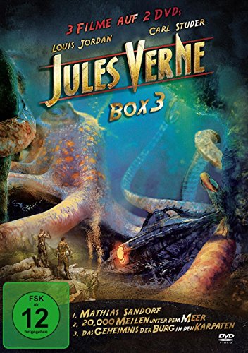 Jules Verne Box 3 : Mathias Sandorf - 20.000 Meilen unter dem Meer - Das Geheimnis der Burg in den Karpaten - Die Reise zum Mond [2 DVDs] von DOCOLOMANSKY,MICHAL/STEIMAROVÁ,EVELYNA