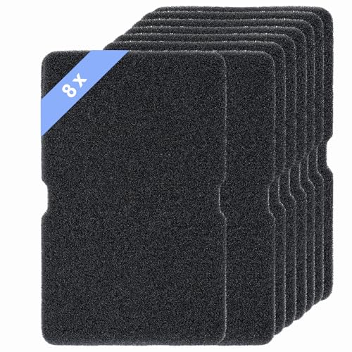 DOEOMK 8 Stück Trockner Filter Ersatzteile für Beko Grundig Blomberg ElektraBregenz 2964840100, Filterschwamm Schaumstofffilter Filtermatte für Wäschetrockner Wärmepumpentrockner 240 x 150 x 10mm von DOEOMK