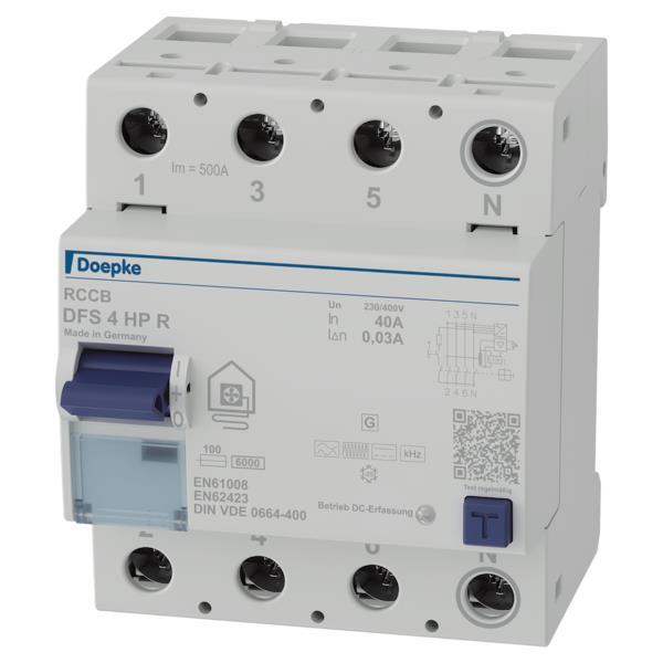 Doepke Doepke DFS4 040-4/0,03-HP R FI-Schutzschalter 4p 40 A 0.03 09134807 Doepke Doepke DFS4 040-4/0,03-HP R FI-Schutzschalter 4p 40 A 0.03 09134807 von DOEPKE SCHALTGERAETE GMBH & CO