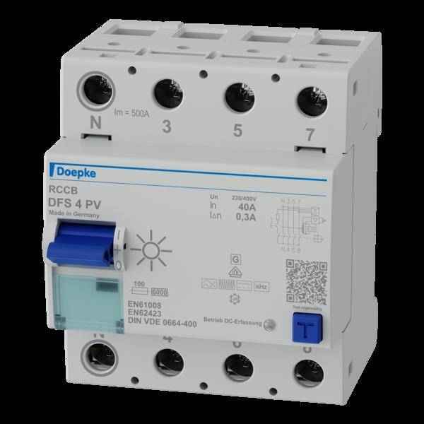 Doepke Fi-Schutzsch. DFS4 040-4/0,30-PV Allstromsensitiv 40A 0,3A N links Doepke Fi-Schutzsch. DFS4 040-4/0,30-PV Allstromsensitiv 40A 0,3A N links von DOEPKE SCHALTGERAETE GMBH & CO
