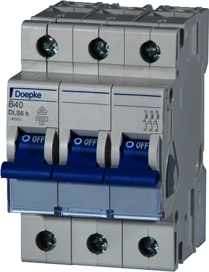 DOEPKE LS-Schalter B16A DLS-6H-B16-3-6-KA 6kA 3-polig 400V B-Charakteristik DLS-6H-B16-3-6-KA (09914113) von DOEPKE